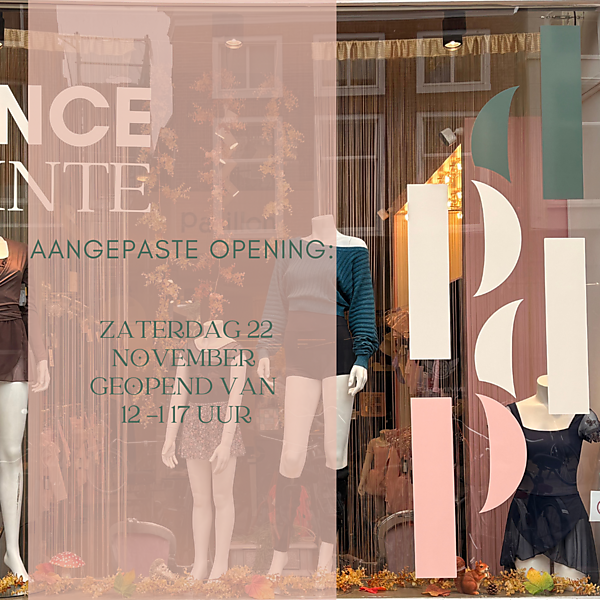 AANGEPASTE OPENINGSTIJDEN ZAT 22-11